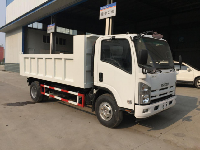 Carrinhos de carregamento usados 4 * 2 Carregamento 10 toneladas 5,2 metros de comprimento Caixa 9 cúbicos Isuzu Dumper Novo