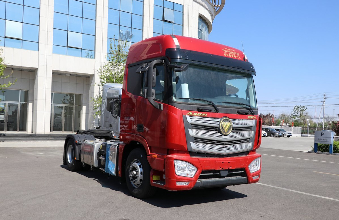 Foton Tractor Truck EST ZF caixa de velocidades folha de mola 4 * 2 modo de direção 490 hp Cummins motor Euro 6