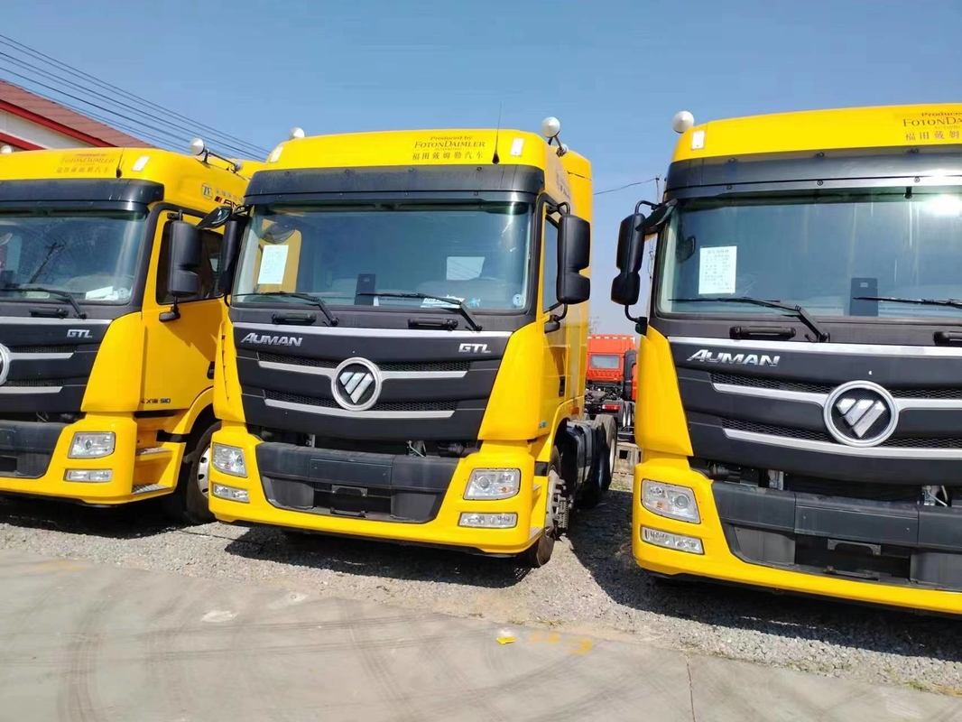 Novos caminhões-trator 6*4 Foton GTL Cavalo 510hp Amarelo Cor 10 Pneus Automático 2021 Ano