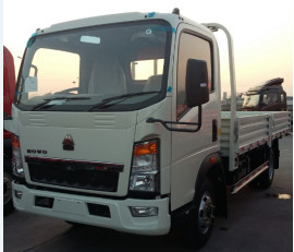 3 toneladas de caminhão comprimento de carga tanque Howo 4 * 2 caixa plana caminhão caminhão de cabine única RHD Euro 2