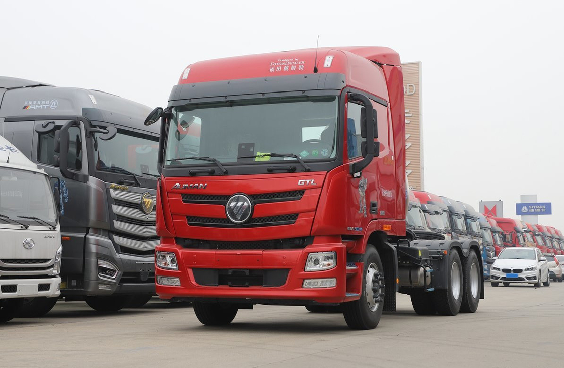Camiões tractores usados 6*4 Foton GTL Cabeça de cavalo GNL Cummins Motor 500hp caixa de velocidades rápida