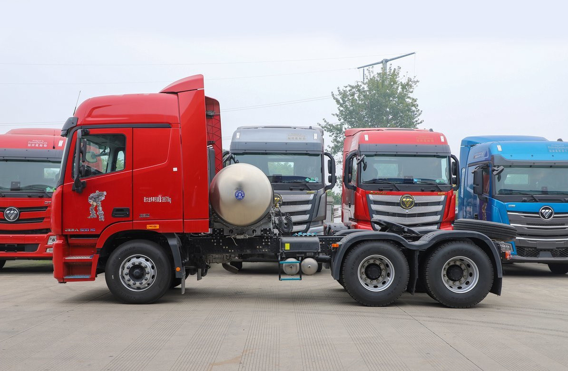 Camiões tractores usados 6*4 Foton GTL Cabeça de cavalo GNL Cummins Motor 500hp caixa de velocidades rápida