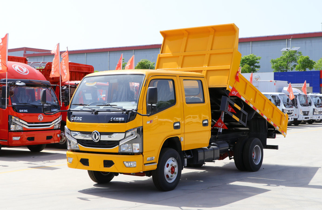 Mini Dump Truck para Venda Euro 5 Emissão Marca Chinesa Tipper Cabina Dupla 4 * 2 modo de condução