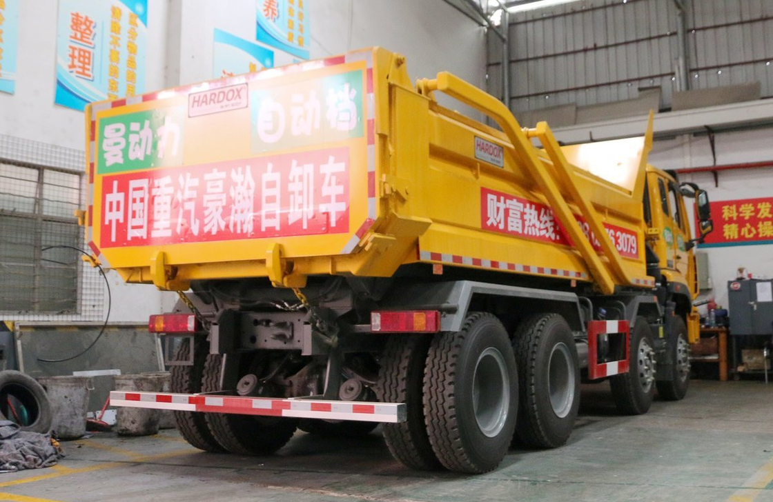 Usado Howo Tipper Truck Sinotruck 8*4 Hohan 350hp Motor potente 12 rodas Transporte rodoviário