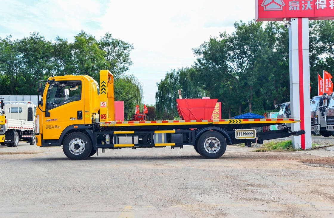 Caminhão de cama plana Caminhão de reboque Caminhão de reboque Howo 4*2 Caminhão de reboque pequeno Cabina única Carregamento de 2 toneladas LHD/RHD