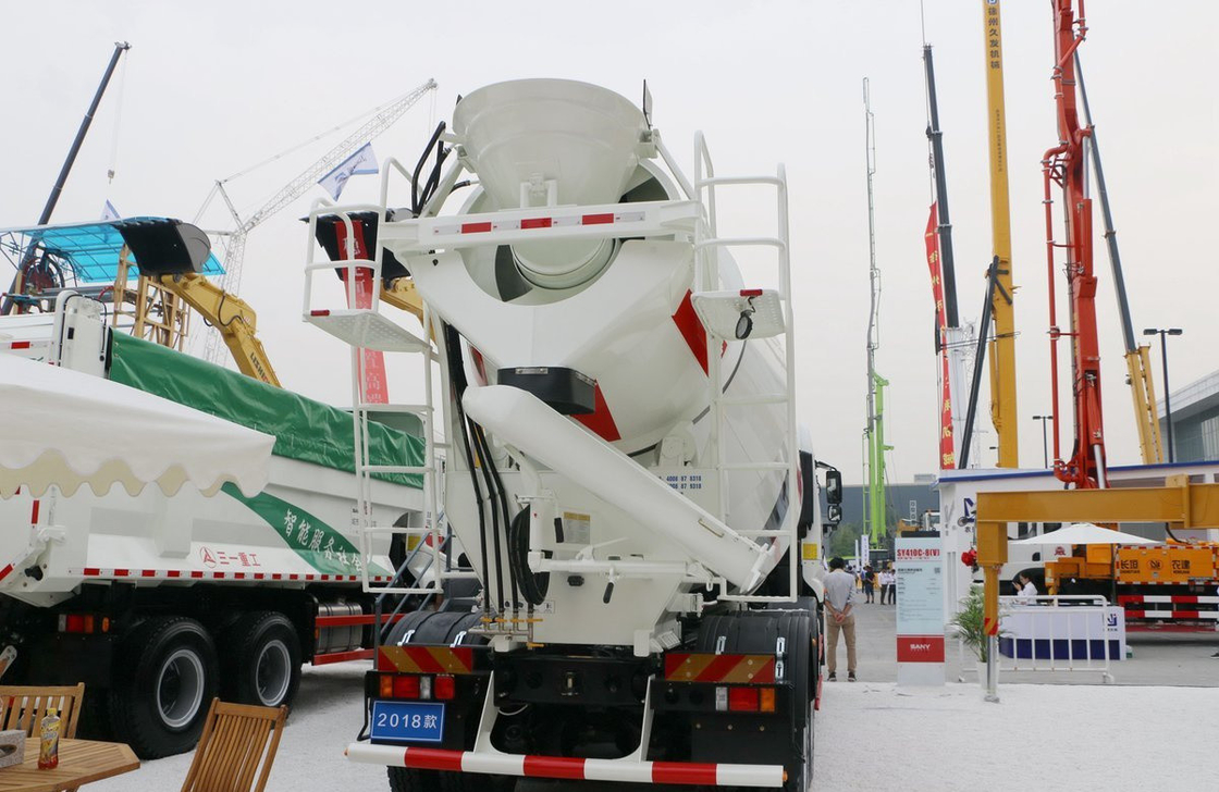 Caminhões de concreto à venda Caminhão Sany Mixer Caminhão 8m3 Capacidade de tanque 313hp Motor Transmissão rápida
