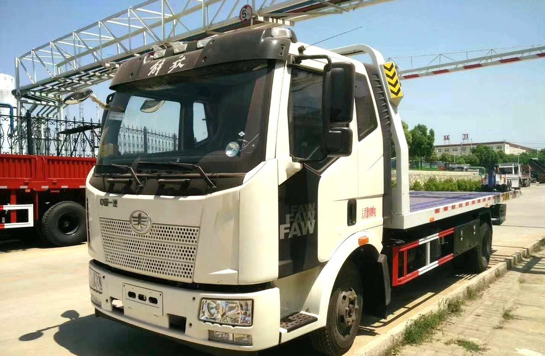 Wrecker Rebocador Caminhão Cama FAW J6L Modelo Single Axle 6 rodas 160hp Carregamento 3,5 toneladas LHD