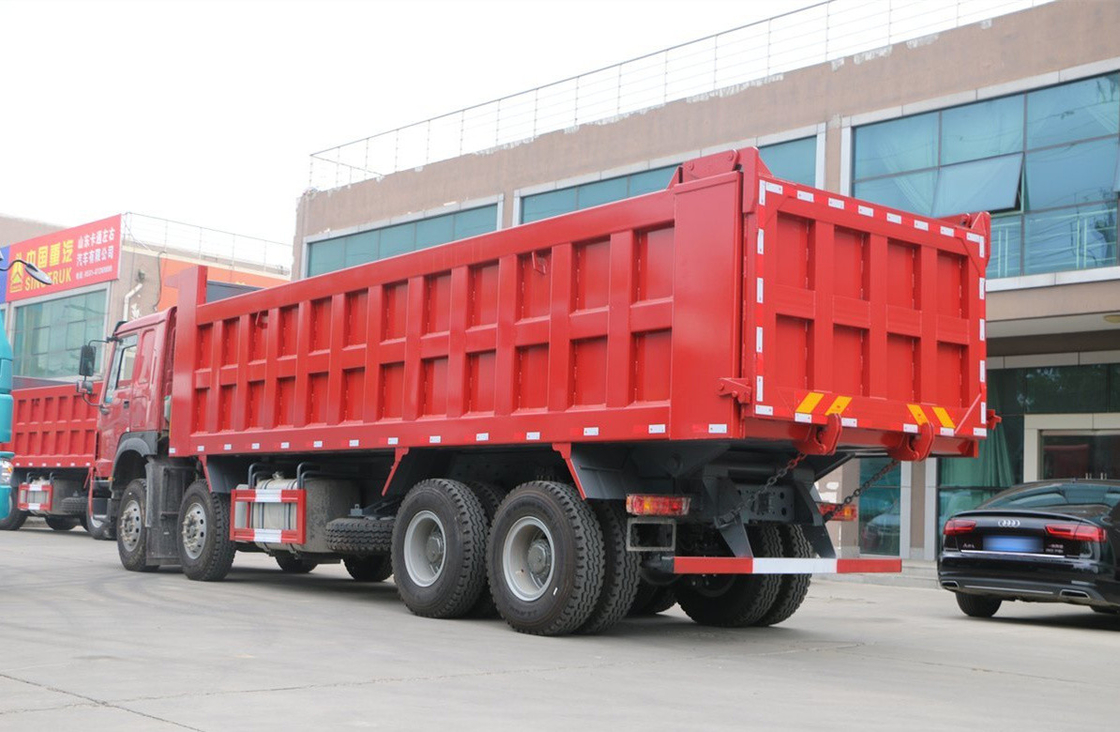 Caminhão Sino Howo 76 Flat Cabin Caminhão 8*4 Tipper Caminhão 30-50 toneladas Carregando 12 Pneus LHD&RHD
