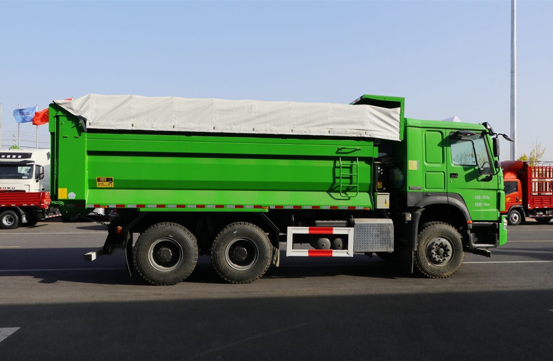 Sino Truck Moteur 400 Weichai Motor 6×4 Howo Dumper Truck Folha Primavera 10 Rodas Transporte rodoviário