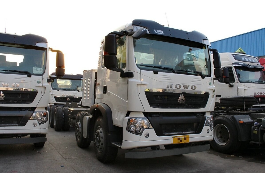 Caminhão Sino Tipper Howo Dumper Chassis 8 × 4 Cabina única 2 lugares GNL 290hp 9,2 metros de comprimento