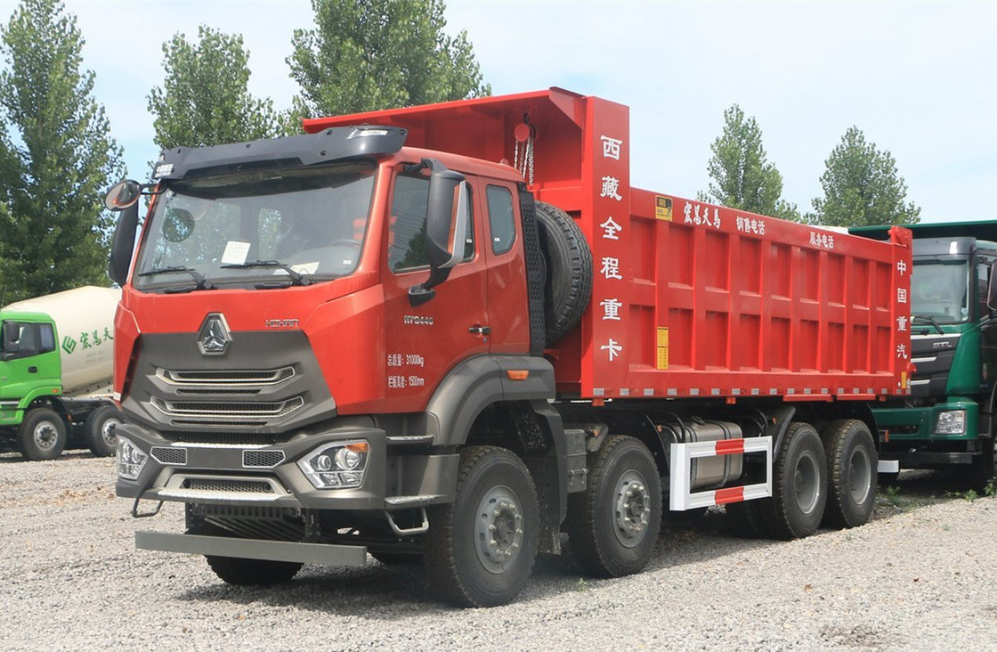 Caminhão Sino 60t Dumpper Power Motor Diesel 440hp Hohan Tipper 8×4 Transporte de Minas