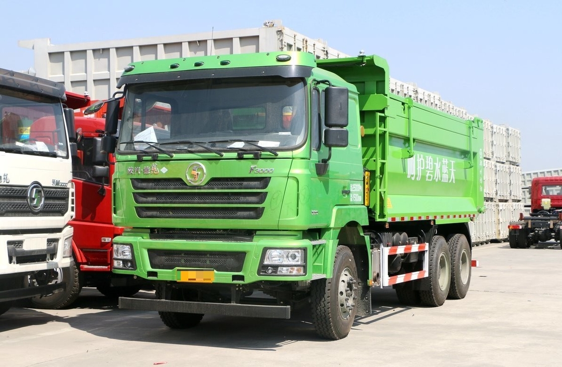 6*4 camião de descarga 30 toneladas combustível de energia nova GNL Shacman F3000 Single Sleeper 10 rodas 380hp