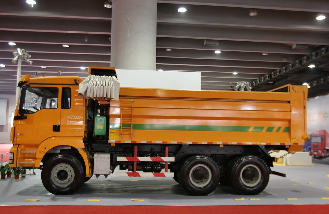 China camião de descarga para venda U-tipo caixa Shacman Tipper Weichai 290hp motor único e cabine meio