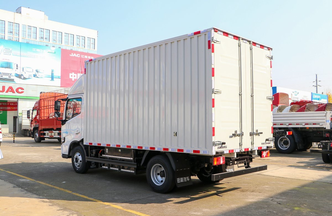 Caminhões Geely Caminhões Elétricos Puro Caminhão Nova Energia Combustível 4 * 2 Van Box 4 metros A / C