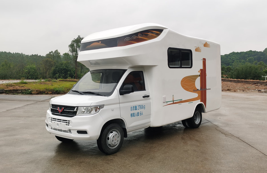 Caixa Caminhão Container Wuling Motor Home Carro 5,8 metros Com Banheiro Cama Confortável E Sofá