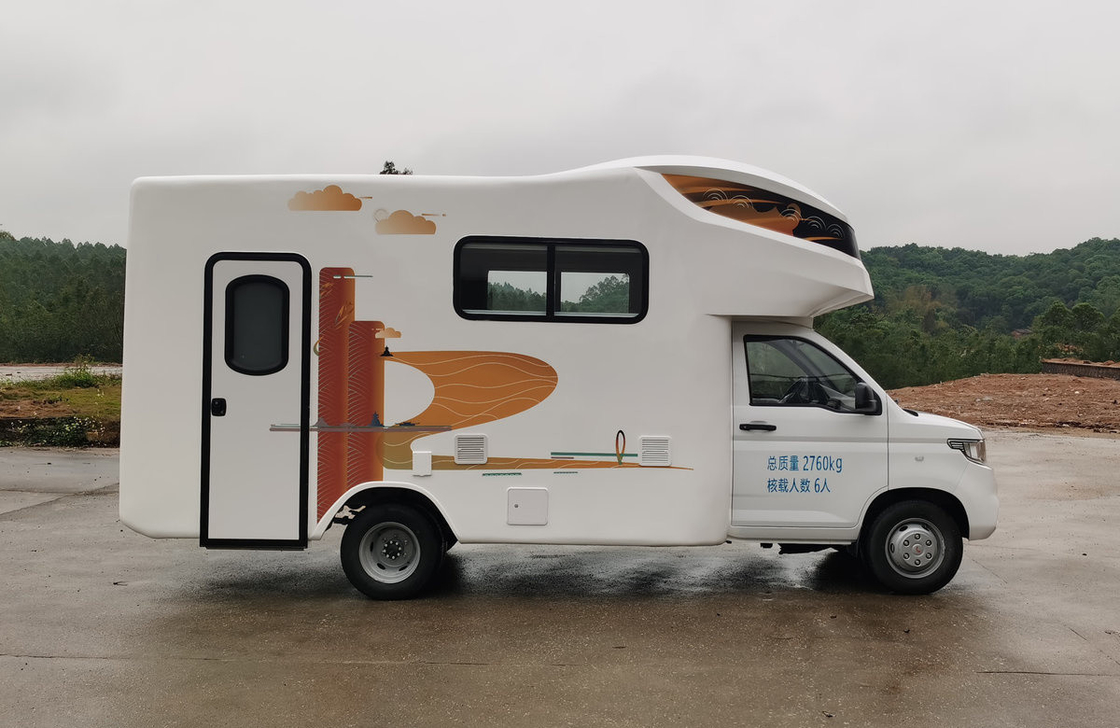 Caixa Caminhão Container Wuling Motor Home Carro 5,8 metros Com Banheiro Cama Confortável E Sofá