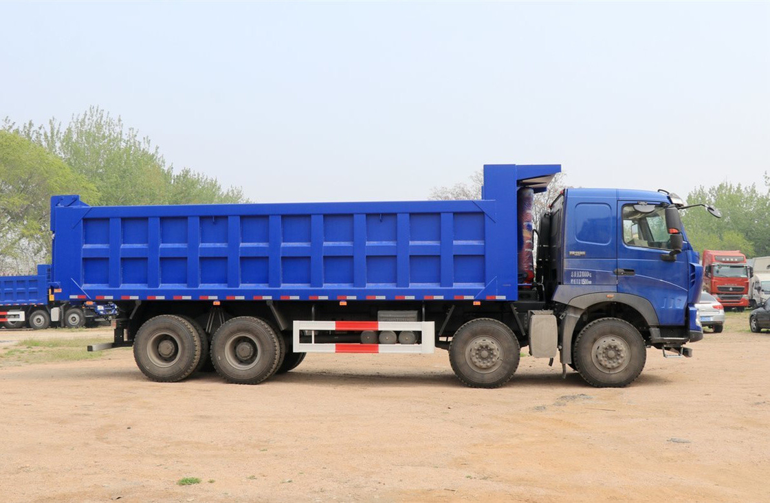 Howo Tipper Truck 12 Pneus Howo T7 Dumper Leaf Spring 440hp 30-50 toneladas Carga útil Caixa espessada