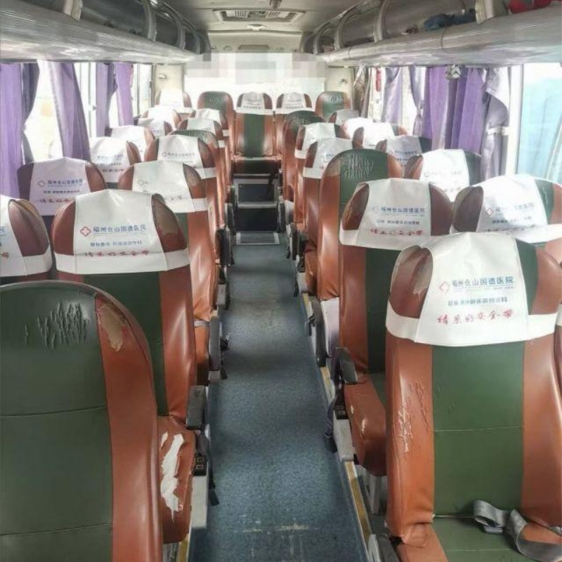 ZK6938H9 Blue Used Yutong Buses 39 assentos Used Journey Bus 2010 ano Grande desempenho