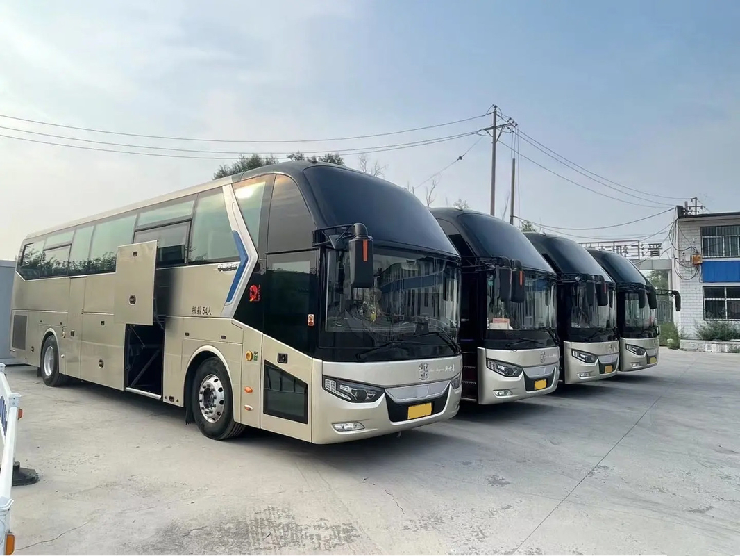 LCK6126 Zhongtong Autobús de passageiros usado 54 lugares Porta dupla Assento aéreo Autobús de luxo de grande capacidade