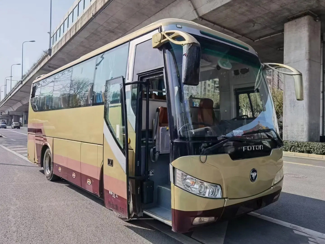 BJ6800 Autocarro diesel de direção esquerda com ar condicionado da marca Futian com grande espaço para bagagem