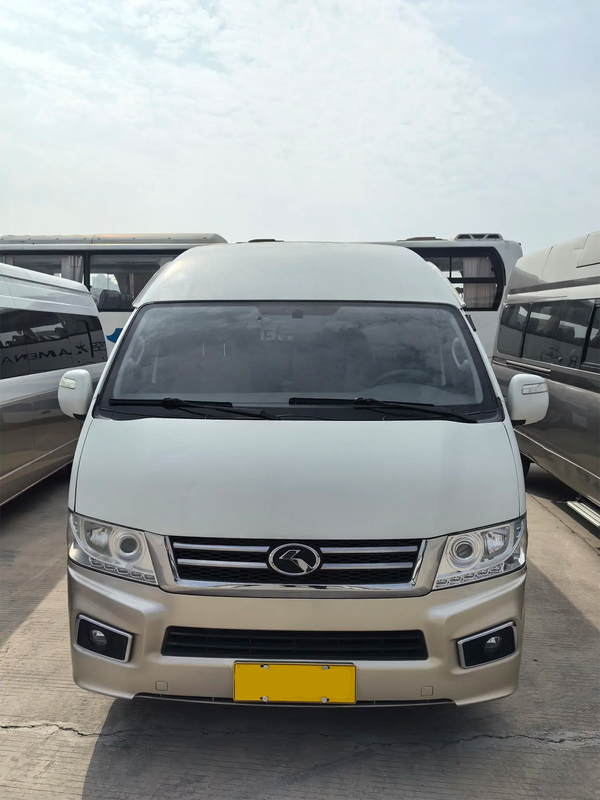 Mini Coach usado 2017 ano 19 lugares motor de óleo porta giratória externa Jinlong Hiace