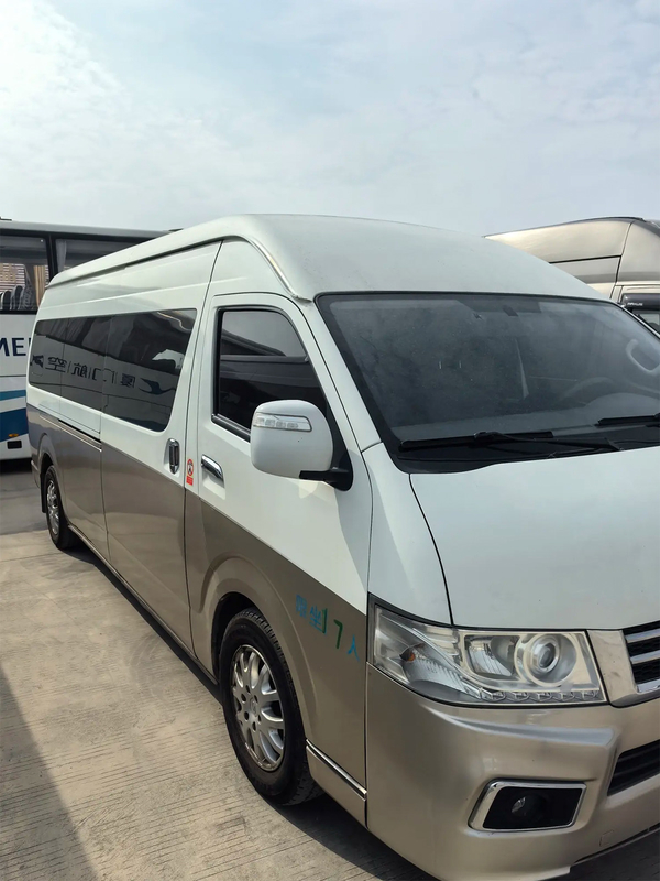 Mini Coach usado 2017 ano 19 lugares motor de óleo porta giratória externa Jinlong Hiace