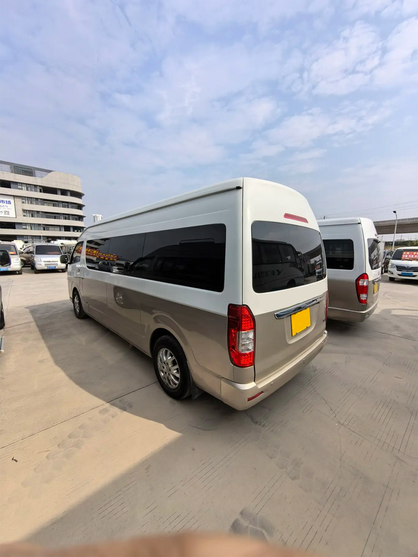 Mini Coach usado 2017 ano 19 lugares motor de óleo porta giratória externa Jinlong Hiace