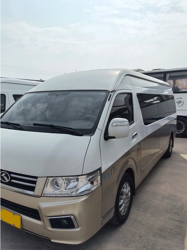 Mini Coach usado 2017 ano 19 lugares motor de óleo porta giratória externa Jinlong Hiace