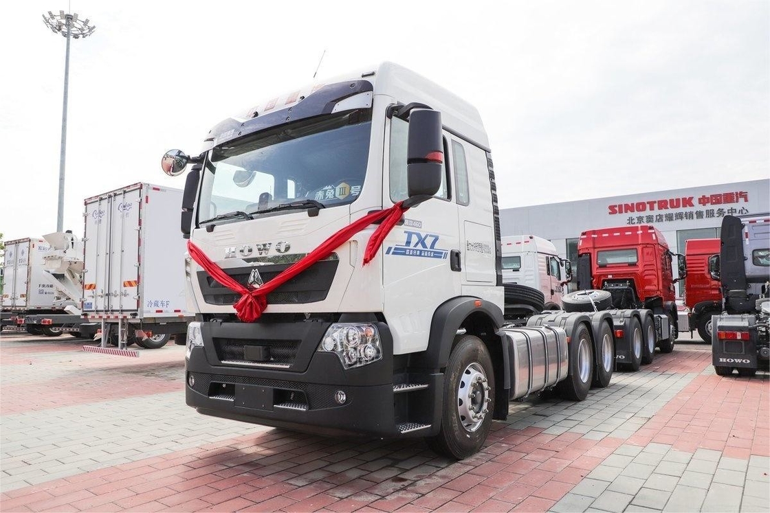 Howo Tractor Trucks 12Gear 6*4 Dez Pneus 460 Hp 6 cilindros Motor Diesel de linha única Semi