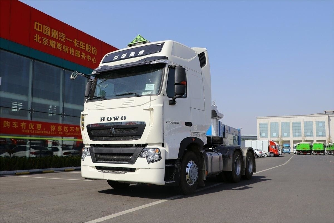 T7H Caminhão pesado com ar condicionado Deflector de amortecimento hidráulico 6X4 Trator de mercadorias perigosas