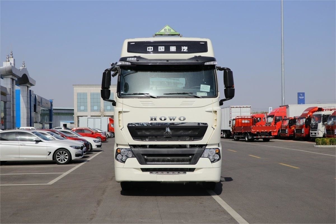 T7H Caminhão pesado com ar condicionado Deflector de amortecimento hidráulico 6X4 Trator de mercadorias perigosas
