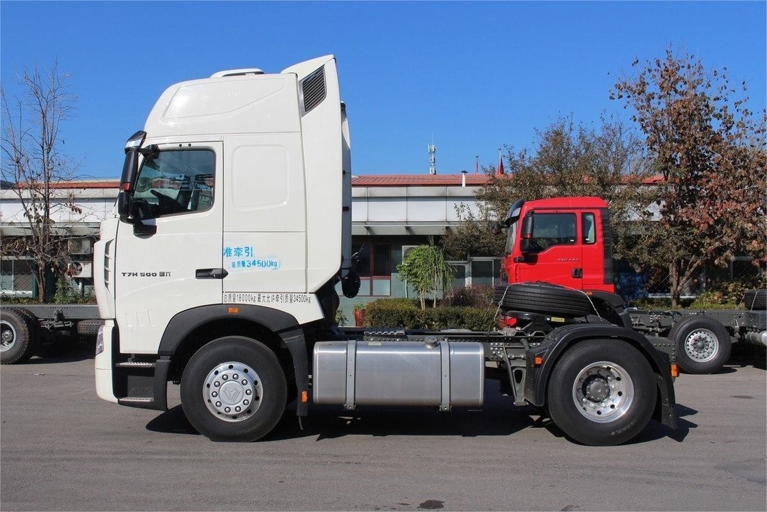 T7H HOWO Caminhão pesado, defletor de ar com ar condicionado, 500 HP, 4X2 tractor de eixo único