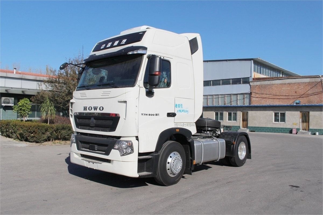T7H HOWO Caminhão pesado, defletor de ar com ar condicionado, 500 HP, 4X2 tractor de eixo único