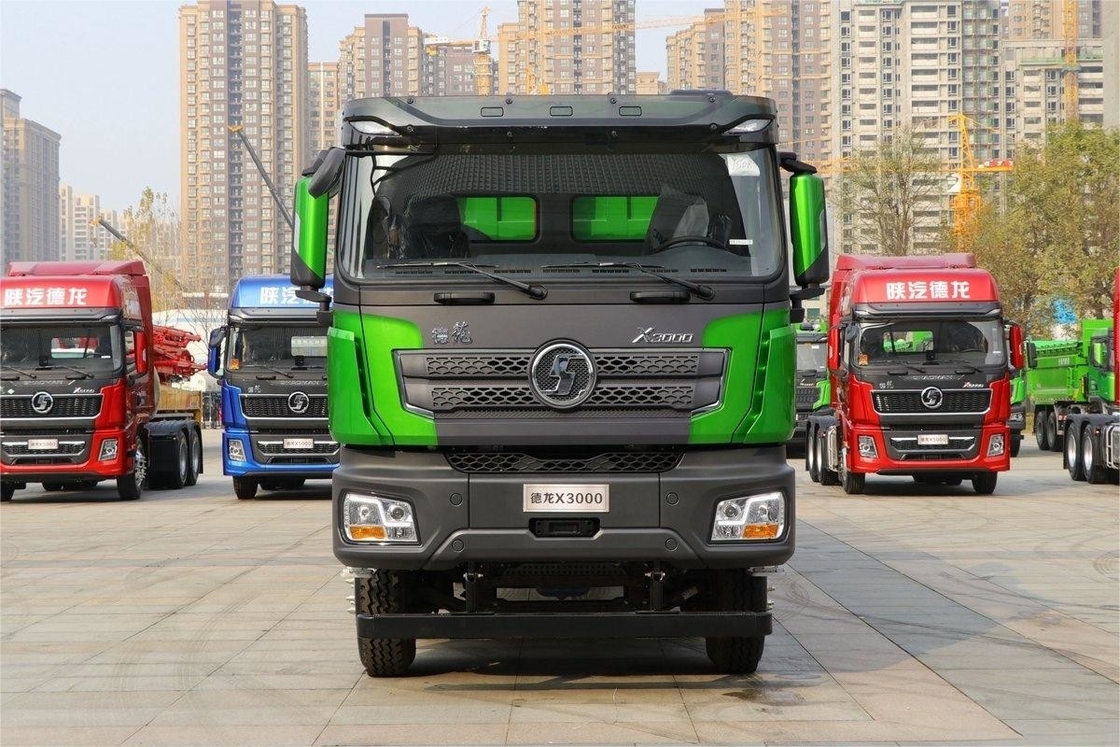 460HP 8X4 8m Extensão Flat Top Large Cargo Box Weichai Shacman X3000 Modelo Dump Truck Pesado