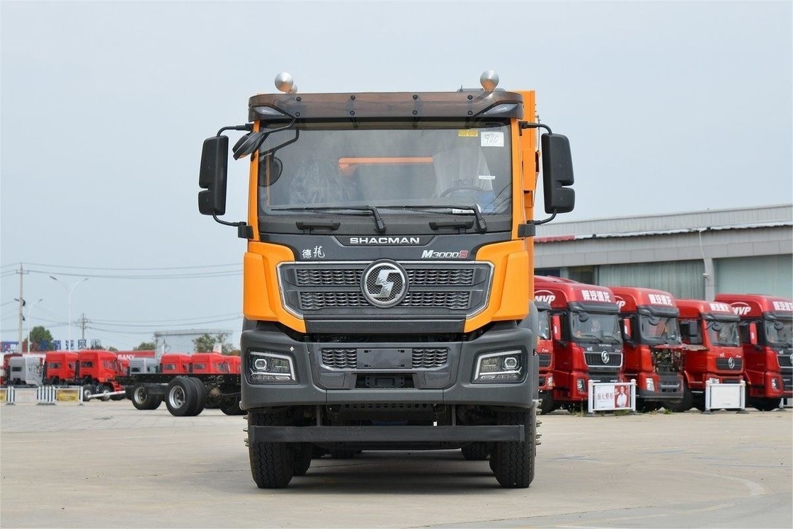 Versão de Construção Urbana Padrão 400HP 8X4 6.8m Shacman Dump Truck com tecido à prova de poeira