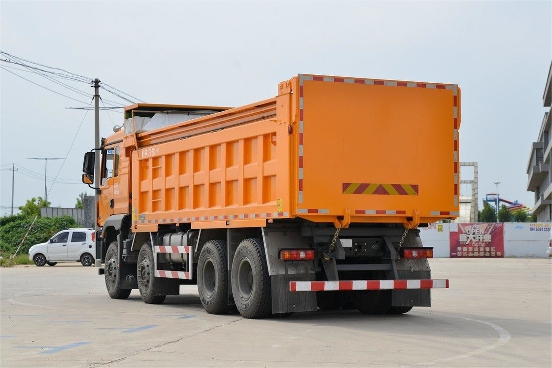 Versão de Construção Urbana Padrão 400HP 8X4 6.8m Shacman Dump Truck com tecido à prova de poeira