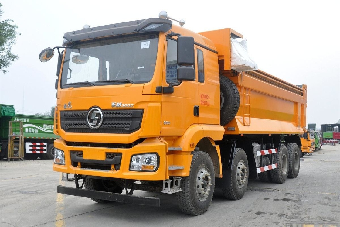 M3000 Model 8x4 350HP 16.1T 9.8m Shacman Heavy Truck Folding Tarpaulin Cargo Box