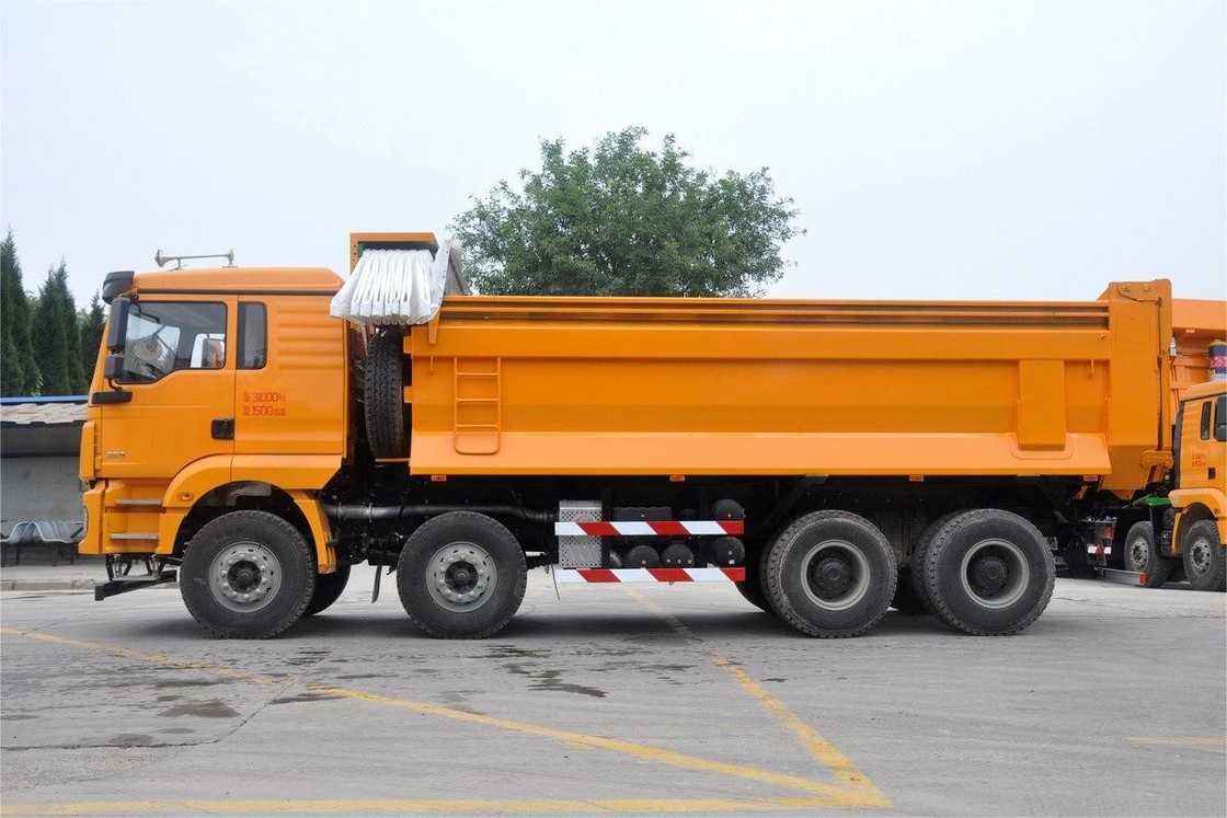 M3000 Model 8x4 350HP 16.1T 9.8m Shacman Heavy Truck Folding Tarpaulin Cargo Box