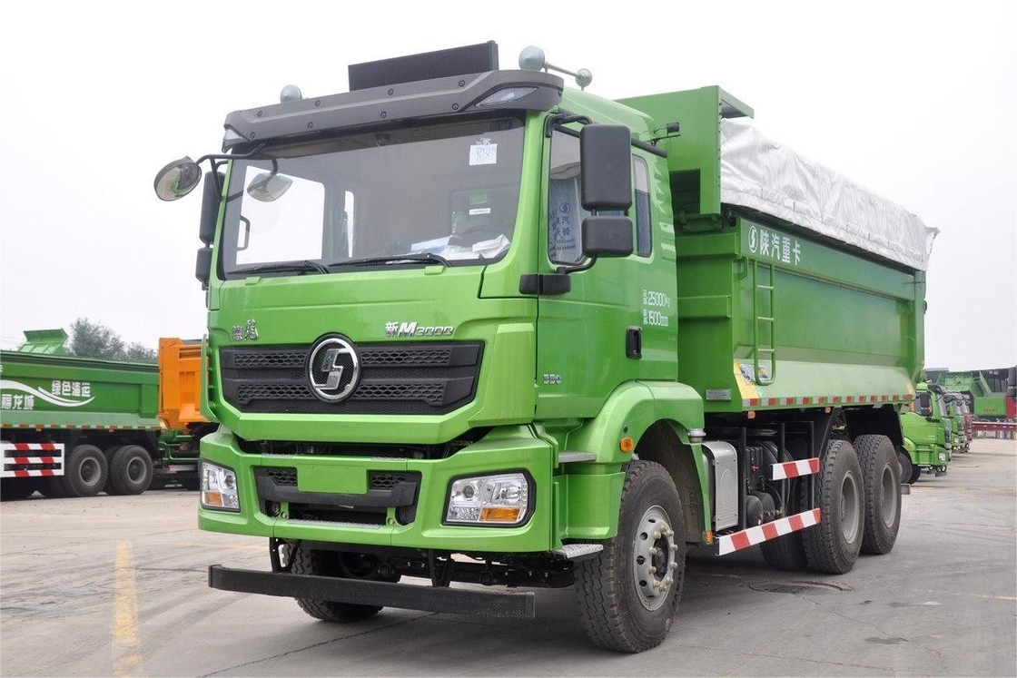 Shacman Dump Truck Weichai Nacional Cinco 6x4 350HP 5.6m 6 cilindros 10 marchas U-Box