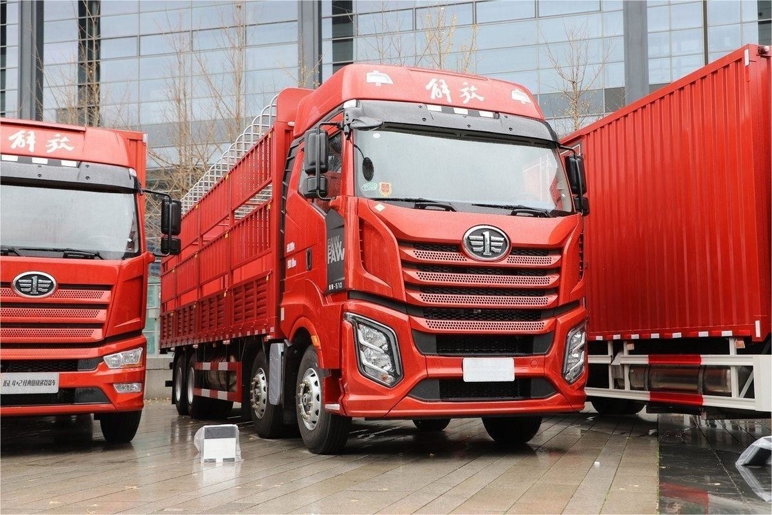 Jiefang camião médio teto solar ar condicionado 12 velocidades 510 HP 8X4 9,4m camião cerca de GNL