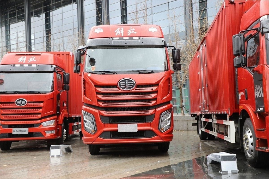 Jiefang camião médio teto solar ar condicionado 12 velocidades 510 HP 8X4 9,4m camião cerca de GNL