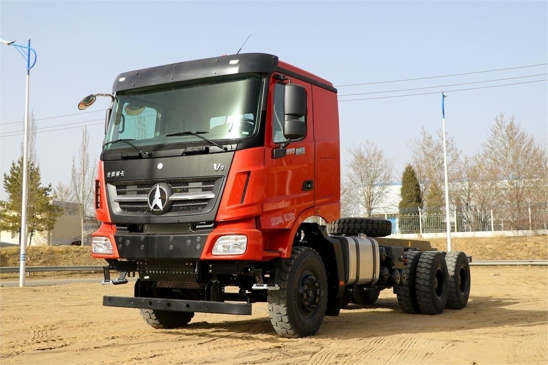 Pequeno caminhão Beiben 550 HP 6X4 Vários coberturas superiores ecológicas 6m Chassi de camião de descarga