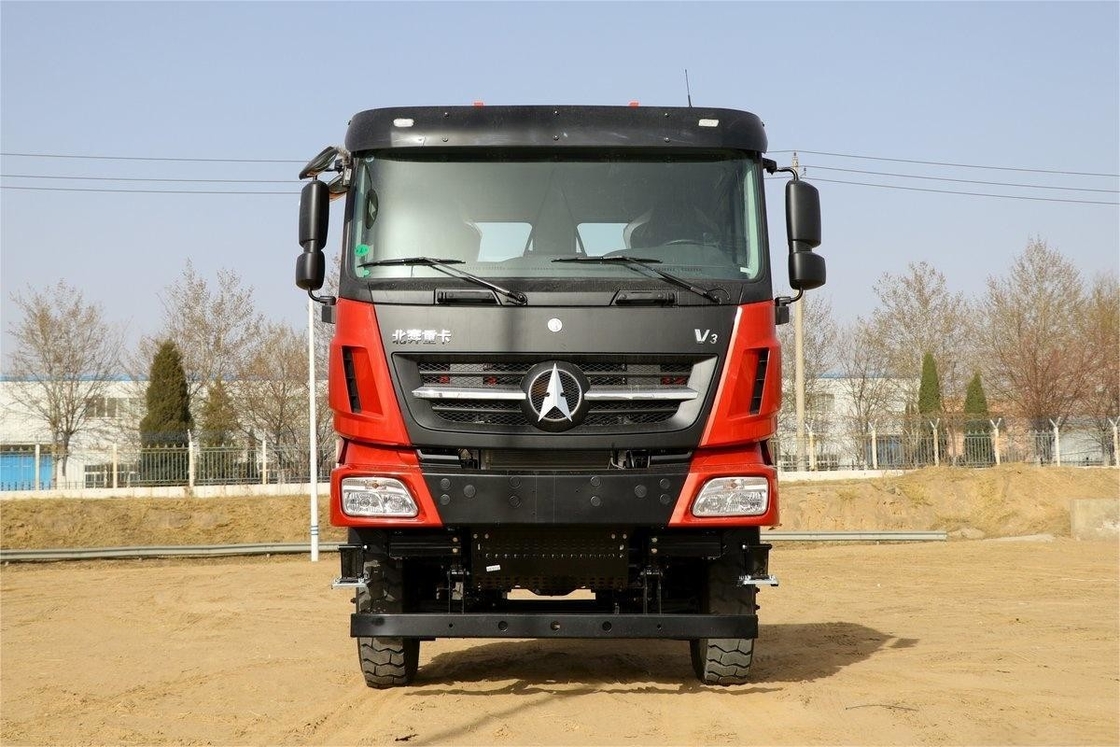 Pequeno caminhão Beiben 550 HP 6X4 Vários coberturas superiores ecológicas 6m Chassi de camião de descarga