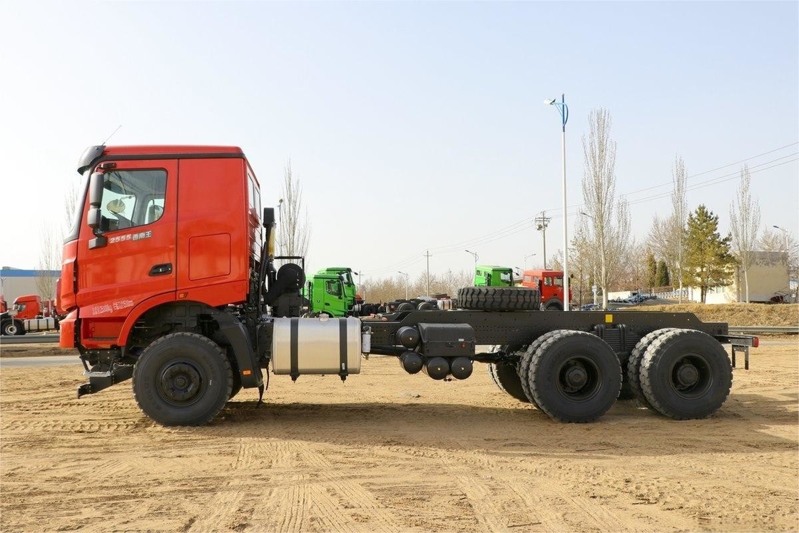 Pequeno caminhão Beiben 550 HP 6X4 Vários coberturas superiores ecológicas 6m Chassi de camião de descarga