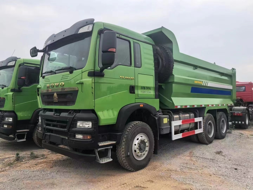 Caminhões de descarga Sino 400 HP Novo 6 * 4 modo de condução com 40 pneus Howo TX Tipper em estoque