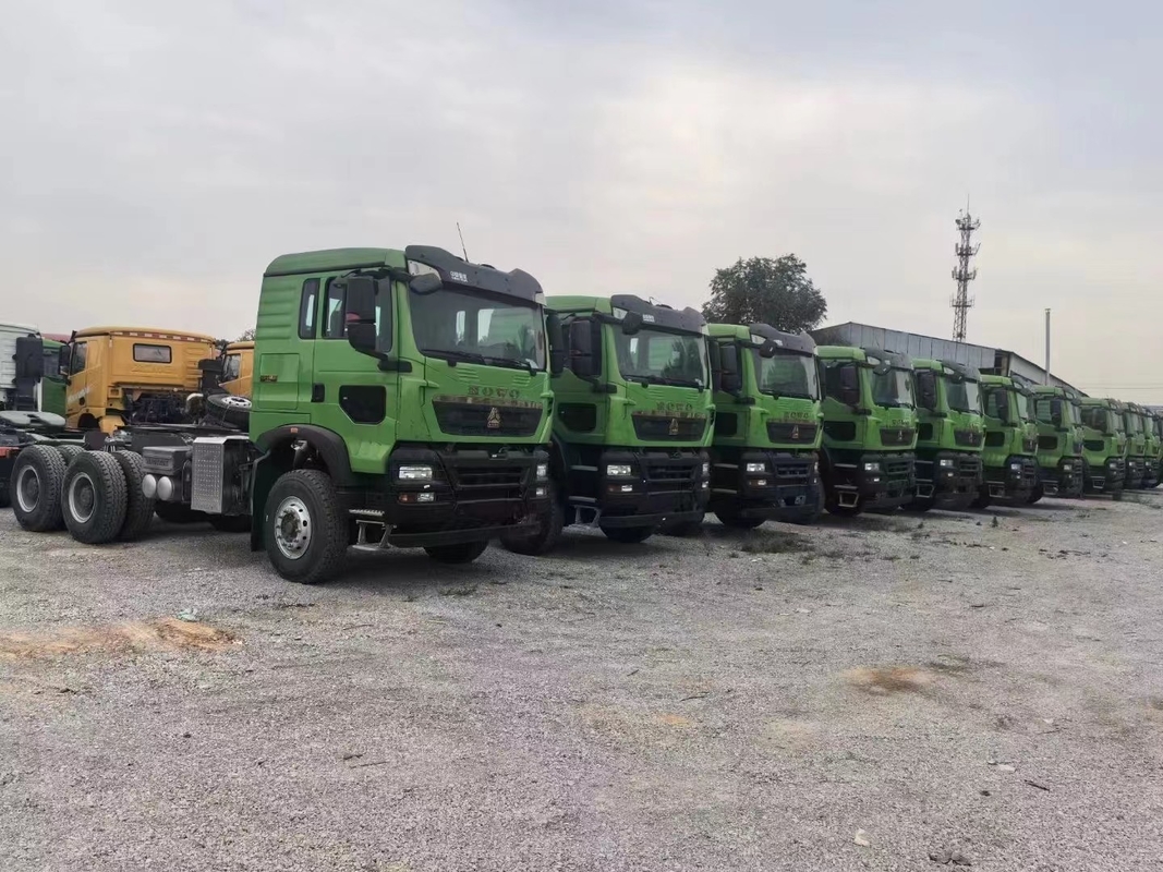 Caminhões de descarga Sino 400 HP Novo 6 * 4 modo de condução com 40 pneus Howo TX Tipper em estoque