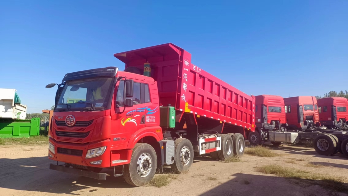 8*4 camiões de despejo usados para venda 22cbm Capacidade balde FAW V20 camião de descarga 340hp diesel