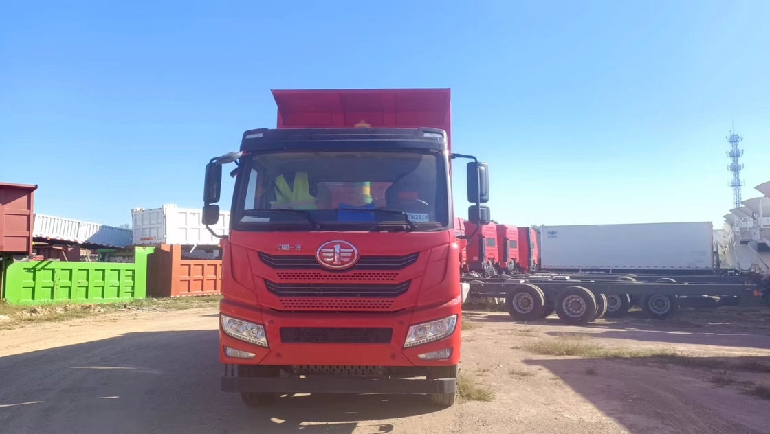 8*4 camiões de despejo usados para venda 22cbm Capacidade balde FAW V20 camião de descarga 340hp diesel