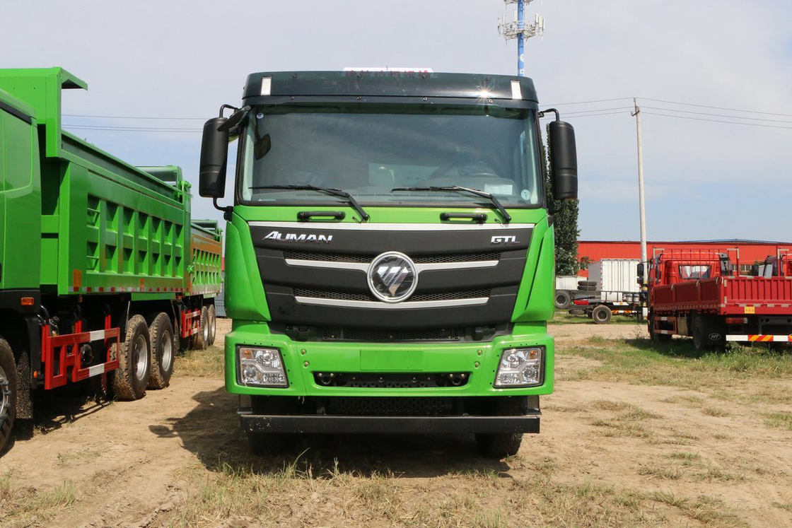 Foton Auman GTL série 9 camião pesado 400HP 6X4 5,6m caixa de carga em forma de U top cover camião de descarga
