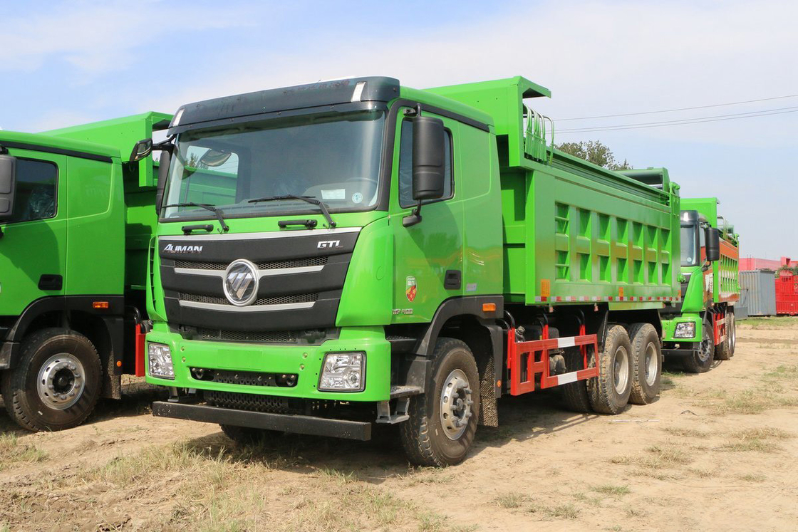 Foton Auman GTL série 9 camião pesado 400HP 6X4 5,6m caixa de carga em forma de U top cover camião de descarga
